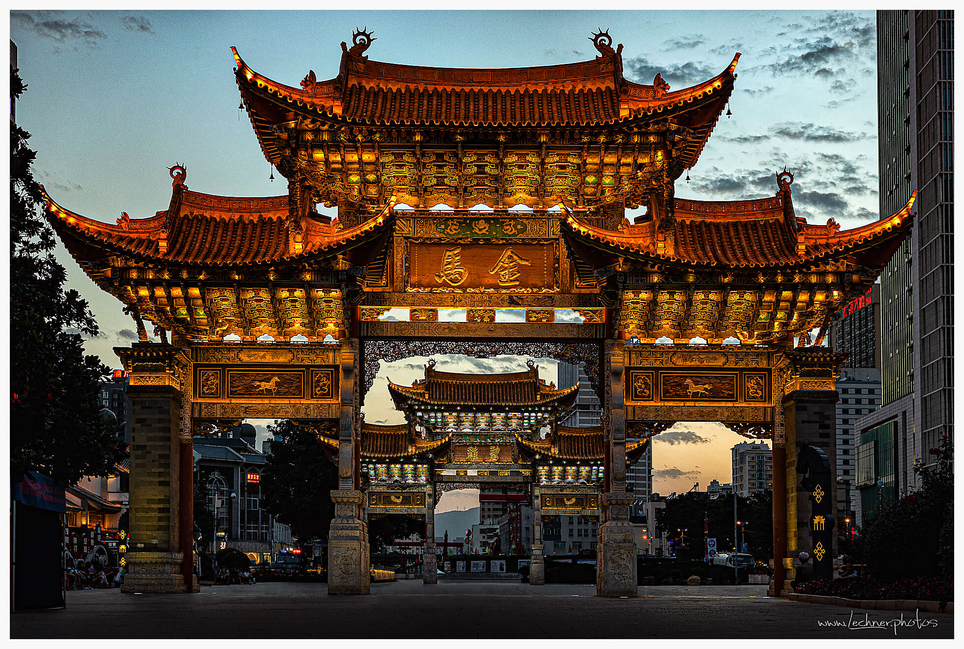 Golden Horse and Jade Rooster Gates, Kunming, Yunnan, China